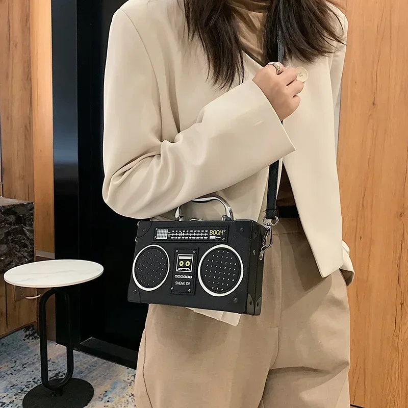 Radio Women's Handbag Shoulder Bag Crossbody Bag Gift for Girls Purses Bags for Women - Image 3